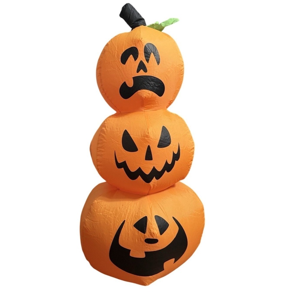 Hyde And Eek Inflatable Stacked Pumpkins Indoor/Outdoor